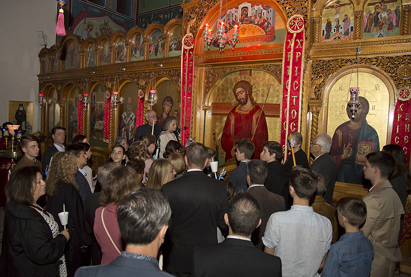 Easter resurrection service presided by Bishop Seraphim -  Sunday 2nd May 2021, St Nicholas Greek Orthodox Church, Marrickville