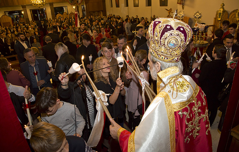 Easter resurrection service presided by Bishop Seraphim -  Sunday 2nd May 2021, St Nicholas Greek Orthodox Church, Marrickville