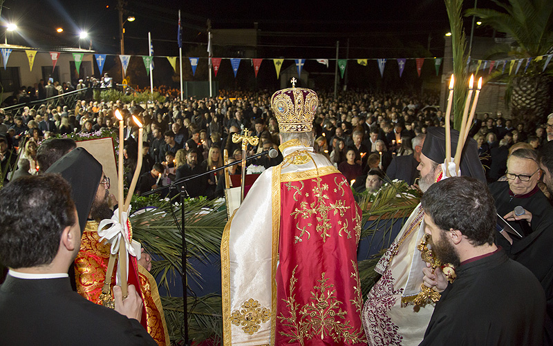 Easter resurrection service presided by Bishop Seraphim -  Sunday 2nd May 2021, St Nicholas Greek Orthodox Church, Marrickville