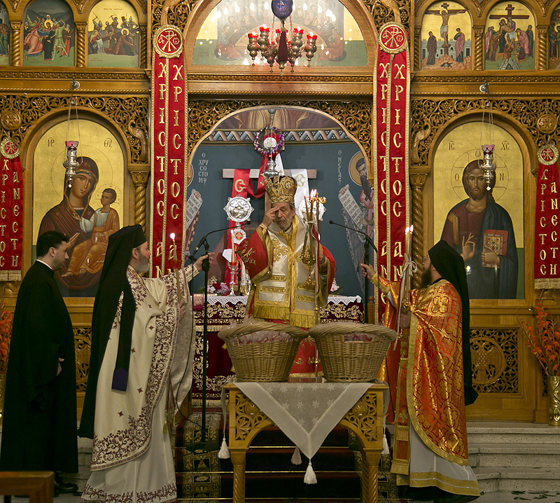 Easter resurrection service presided by Bishop Seraphim -  Sunday 2nd May 2021, St Nicholas Greek Orthodox Church, Marrickville