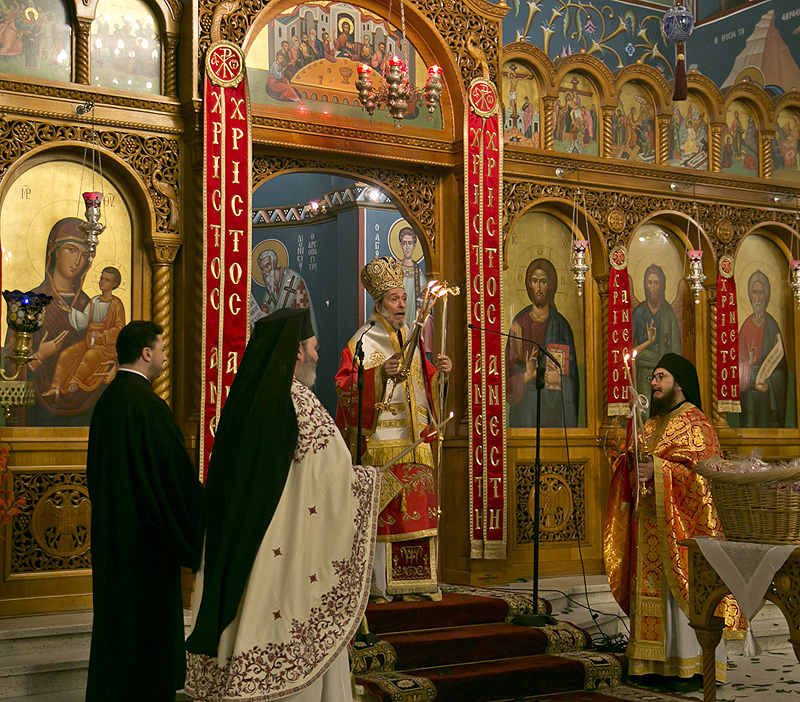 Easter resurrection service presided by Bishop Seraphim -  Sunday 2nd May 2021, St Nicholas Greek Orthodox Church, Marrickville