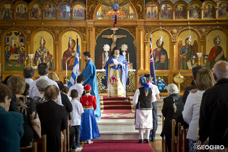 Greek Independence Day 2021, St Nicholas Greek Orthodox Church & Martin Place, Officiated by Bishop Seraphim