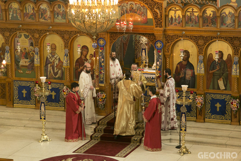 Holy Bible - St Nicholas Church Marrickville with Archbishop Makarios